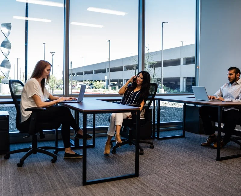 Workuity | Private Offices in Chandler, AZ | Workuity A team at work in a private office at Workuity Chandler