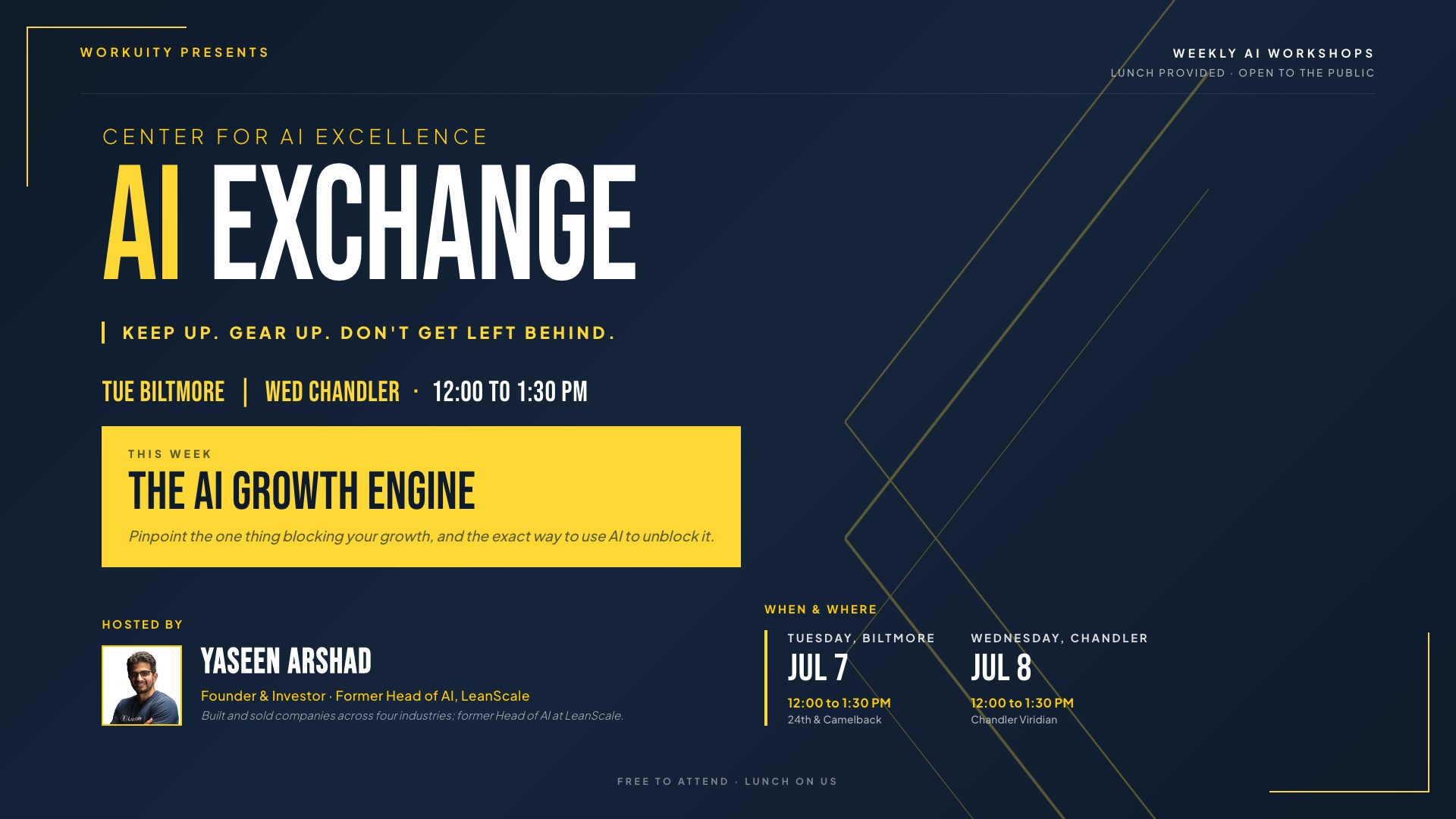 The AI Growth Engine for Your Business — AI Exchange at Workuity Chandler on 2026-07-08
