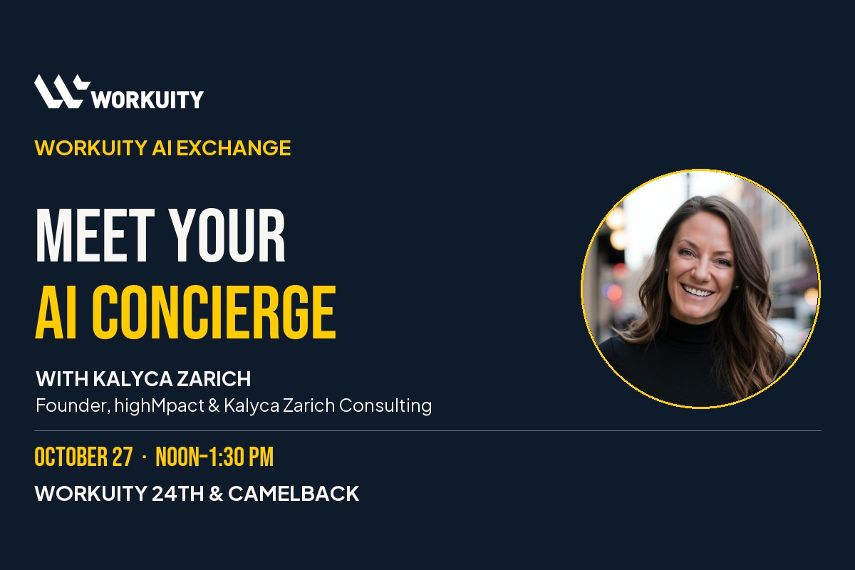 Workuity | Event Detail Template Meet Your AI Concierge — AI Exchange at Workuity Biltmore on 2026-10-27